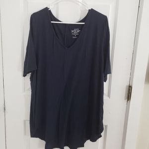 A blue and a black shirt